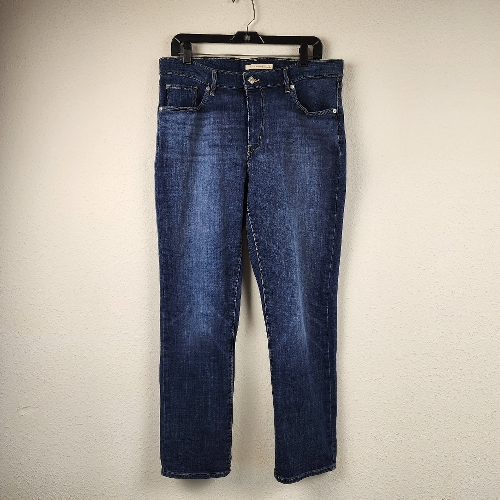 Levi’s Classic Straight Jeans Dark Wash Size 32x29 Mid Rise Basic Everyday